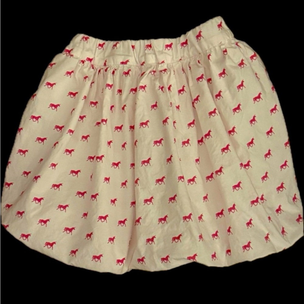 Hannah Kate Puff Skirt white pink unicorn Youth Girl’s 10 M Spring Summer
